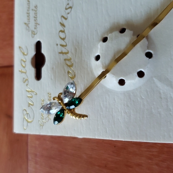 Austrian Crystal Handset Bobby Pins Lot of 2 - Picture 5 of 12